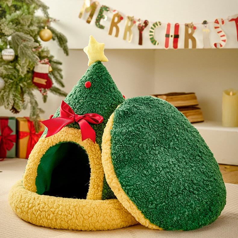 ✨Extra Knitmas Cheer✨ Cozy Christmas Tree Pet Bed